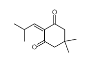 5,5-dimethyl-2-(2-methyl)propylidenecyclohexane-1,3-dione结构式
