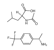 (S)-1-(4-(trifluoromethyl)phenyl)ethan-1-amine acetyl-L-leucinate Structure