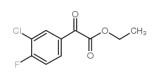3-氯-4-氟苯甲酰基甲酸乙酯结构式