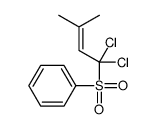 (1,1-dichloro-3-methylbut-2-enyl)sulfonylbenzene结构式