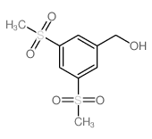 [3,5-双(甲基磺酰基)苯基]甲醇结构式