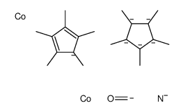 cobalt,methanone,nitroxyl anion,1,2,3,4,5-pentamethylcyclopenta-1,3-diene,1,2,3,4,5-pentamethylcyclopentane Structure