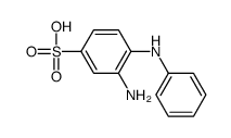 3-amino-4-anilinobenzenesulfonic acid Structure
