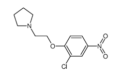1-(2-(2-chloro-4-nitrophenoxy)ethyl)pyrrolidine Structure