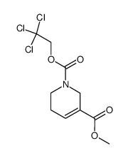 methyl N-2,2,2-trichloroethyloxycarbonyl-1,2,5,6-tetrahydropyridine-3-carboxylate结构式