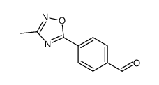 4-(3-甲基-1,2,4-噁二唑-5-基)苯甲醛结构式