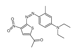 1-[5-[[4-(diethylamino)-2-methylphenyl]diazenyl]-4-nitrothiophen-2-yl]ethanone结构式