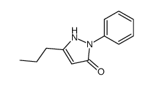 2-phenyl-5-propyl-1,2-dihydro-pyrazol-3-one Structure