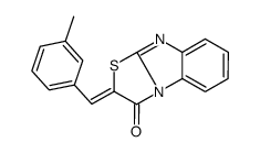 (2E)-2-[(3-methylphenyl)methylidene]-[1,3]thiazolo[3,2-a]benzimidazol-1-one结构式