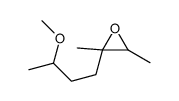 2-(3-methoxybutyl)-2,3-dimethyloxirane Structure