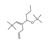 1-(trimethylsilyl)-2-(2-propenyl)-3-(trimethylsiloxy)-1-hexene Structure