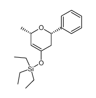 triethyl(((2S,6S)-6-methyl-2-phenyl-3,6-dihydro-2H-pyran-4-yl)oxy)silane结构式