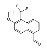 6-methoxy-5-(trifluoromethyl)naphthalene-1-carbaldehyde结构式