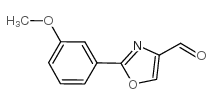 2-(3-甲氧基苯基)-噁唑-4-甲醛结构式
