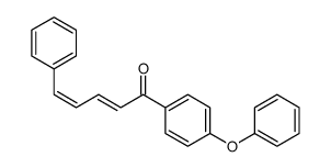 1-(4-phenoxyphenyl)-5-phenylpenta-2,4-dien-1-one结构式
