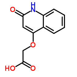 [(2-Oxo-1,2-dihydro-4-quinolinyl)oxy]acetic acid Structure