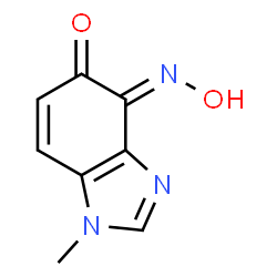 1H-Benzimidazole-4,5-dione,1-methyl-,4-oxime(9CI) Structure