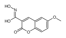 N-hydroxy-6-methoxy-2-oxochromene-3-carboxamide结构式
