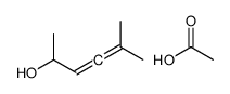 acetic acid,5-methylhexa-3,4-dien-2-ol结构式