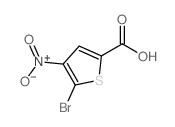 5-溴-4-硝基噻吩-2-羧酸结构式