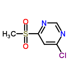 4-氯-6-(甲基磺酰基)嘧啶结构式