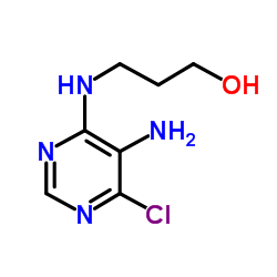 3-(5-Amino-6-chloro-pyrimidin-4-ylamino)-propan-1-ol Structure