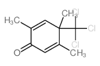 2,4,5-trimethyl-4-(trichloromethyl)cyclohexa-2,5-dien-1-one结构式
