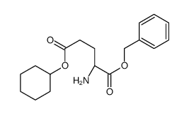 1-O-benzyl 5-O-cyclohexyl (2S)-2-aminopentanedioate Structure