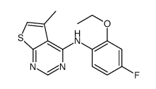 N-(2-ethoxy-4-fluorophenyl)-5-methylthieno[2,3-d]pyrimidin-4-amine Structure