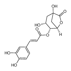 4-caffeoylquinic acid lactone Structure