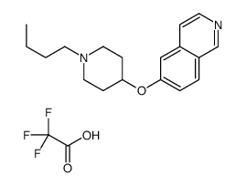 6-(1-butylpiperidin-4-yl)oxyisoquinoline,2,2,2-trifluoroacetic acid Structure