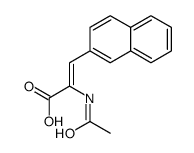 2-acetamido-3-naphthalen-2-ylprop-2-enoic acid Structure