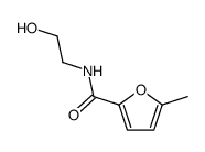 N-(2-hydroxyethyl)-5-methylfuran-2-carboxamide结构式