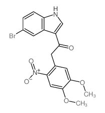 Ethanone,1-(5-bromo-1H-indol-3-yl)-2-(4,5-dimethoxy-2-nitrophenyl)-结构式