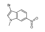 3-溴-1-甲基-6-硝基-1H-吲哚结构式