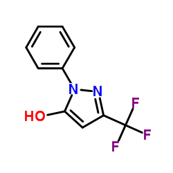 2-苯基-3-羟基-5-三氟甲基-2H-吡唑结构式