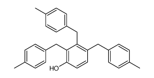 2,3,4-tris[(4-methylphenyl)methyl]phenol结构式