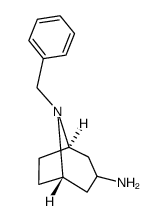 3-氨基-8-苄基-8-氮杂双环[3.2.1]辛烷结构式