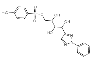 [2,3,4-trihydroxy-4-(2-phenyltriazol-4-yl)butyl] 4-methylbenzenesulfonate Structure