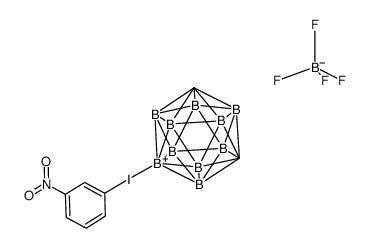3-nitrophenyl(m-carboran-9-yl)iodonium tetrafluoroborate Structure