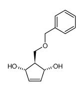 (1α,2β,3α)-2-(benzyloxymethyl)cyclopent-4-ene-1,3-diol Structure