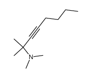 2-Dimethylamino-2-methyl-octin-(3)结构式