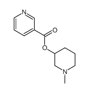 nicotinic acid-(1-methyl-[3]piperidyl ester)结构式