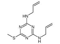 6-methylsulfanyl-2-N,4-N-bis(prop-2-enyl)-1,3,5-triazine-2,4-diamine结构式