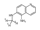 N6-(三氘甲基)-5,6-喹啉二胺结构式