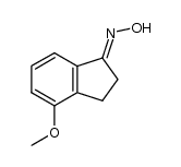 4-methoxy-2,3-dihydro-1H-inden-1-one oxime结构式