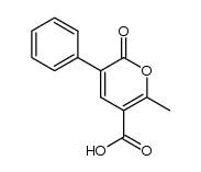 6-methyl-2-oxo-3-phenyl-2H-pyran-5-carboxylic acid Structure