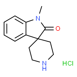 1-methylspiro[indole-3,4'-piperidin]-2(1H)-one hydrochloride结构式