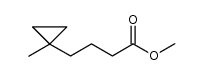 methyl 4-(1-methylcyclopropyl)butanoate Structure