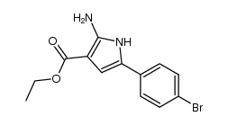 ethyl 2-amino-5-(4-bromophenyl)-1H-pyrrole-3-carboxylate Structure
